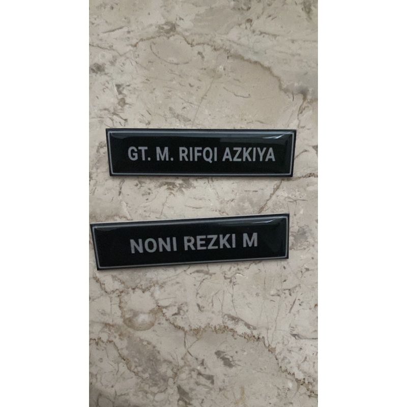 

NAME TAG ASN PAPAN NAMA DADA AKRILIK | LENCANA PNS PENITI MAGNET
