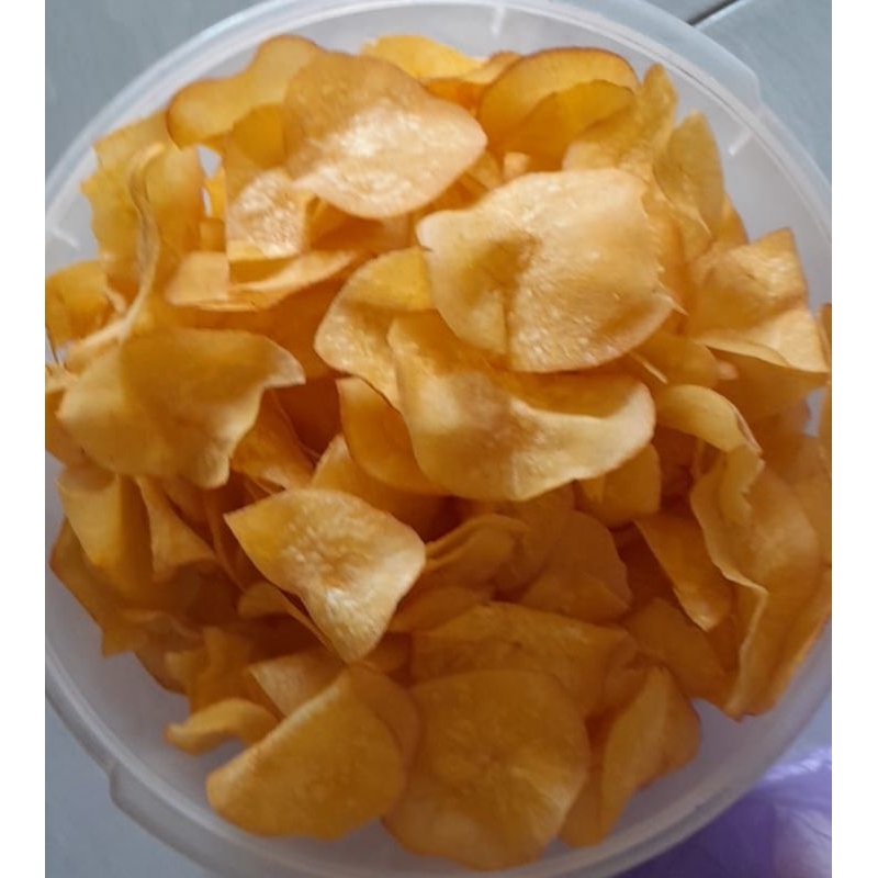 

500 gram kripik singkong asin gurih kripik singkong asin renyah, enak dan gurih.