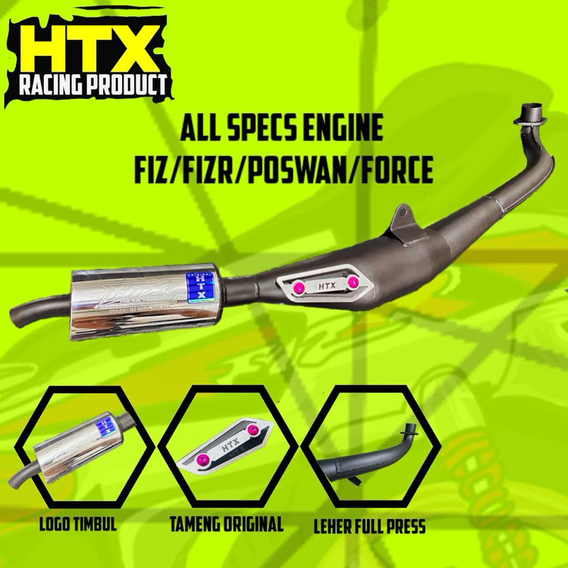 knalpot htx fizr standar racing sr one blayer premium suara prepet