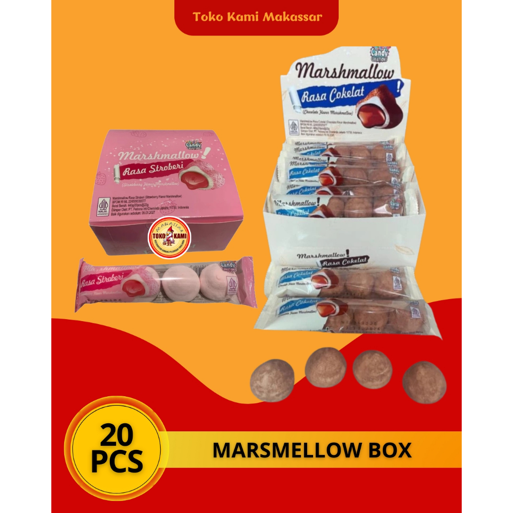 

Candy Creations Marshmallow Isi 20 pcs