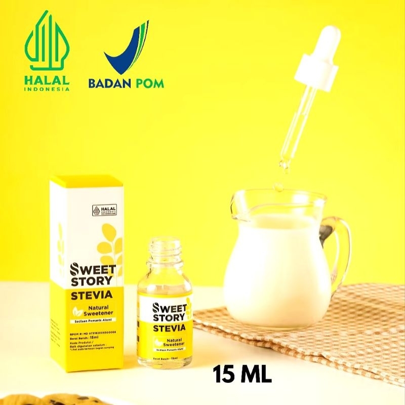 

Ready Sweet Story Stevia 15 ML pemanis Pengganti Gula 0 Kalori