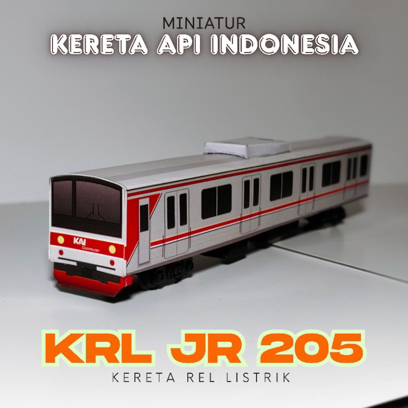 MINIATUR KERETA API INDONESIA-KRL JR 205