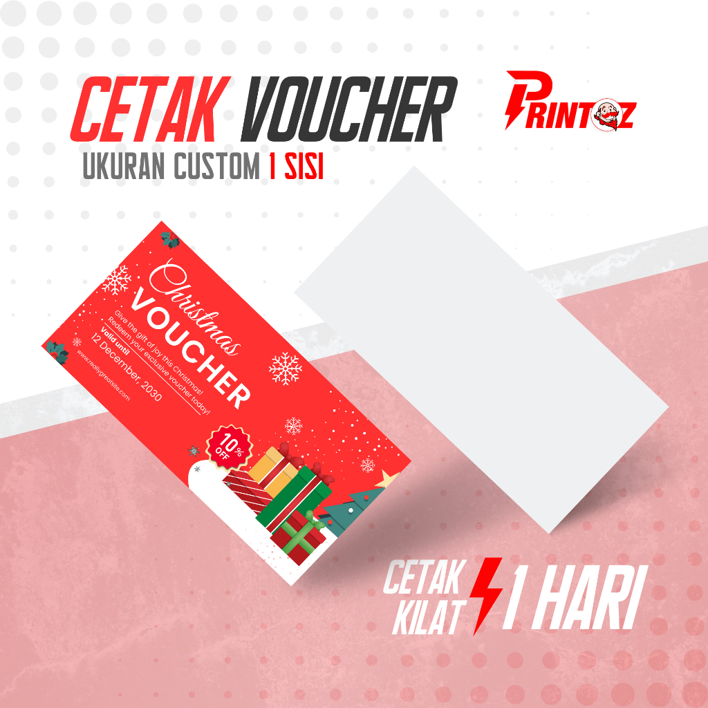 

Cetak Voucher Custom Ukuran Cetak Kupon 1 Sisi Voucher Makanan Voucher Minuman Custom