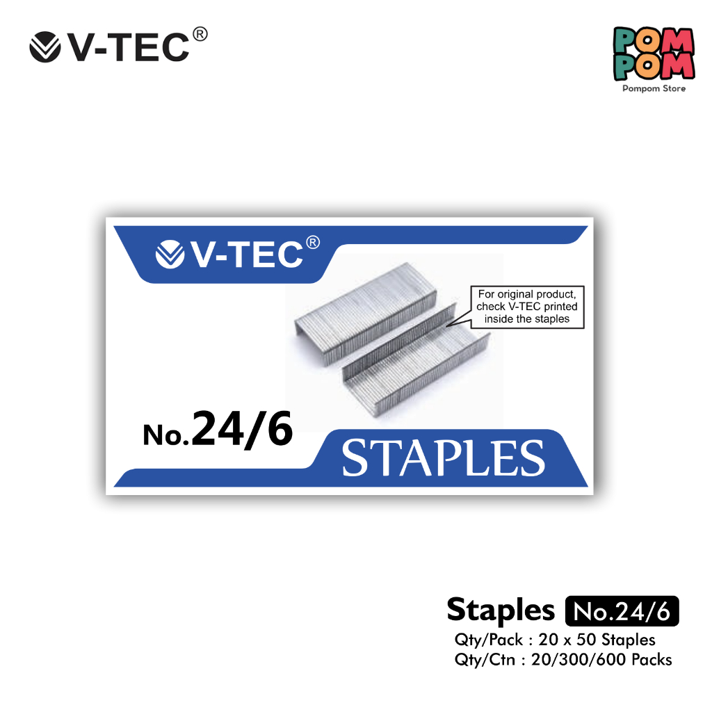 

Isi Staples V-Tec No.24/6