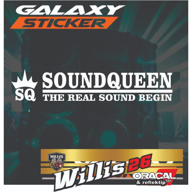 cutting sticker audio huper.stiker sound system huper