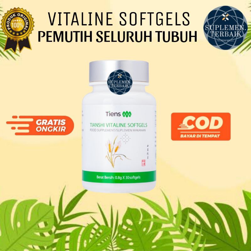 ( TERLARIS ) VITALINE SOFTGELS ISI 30 KAPSUL/PEMUTIH BADAN