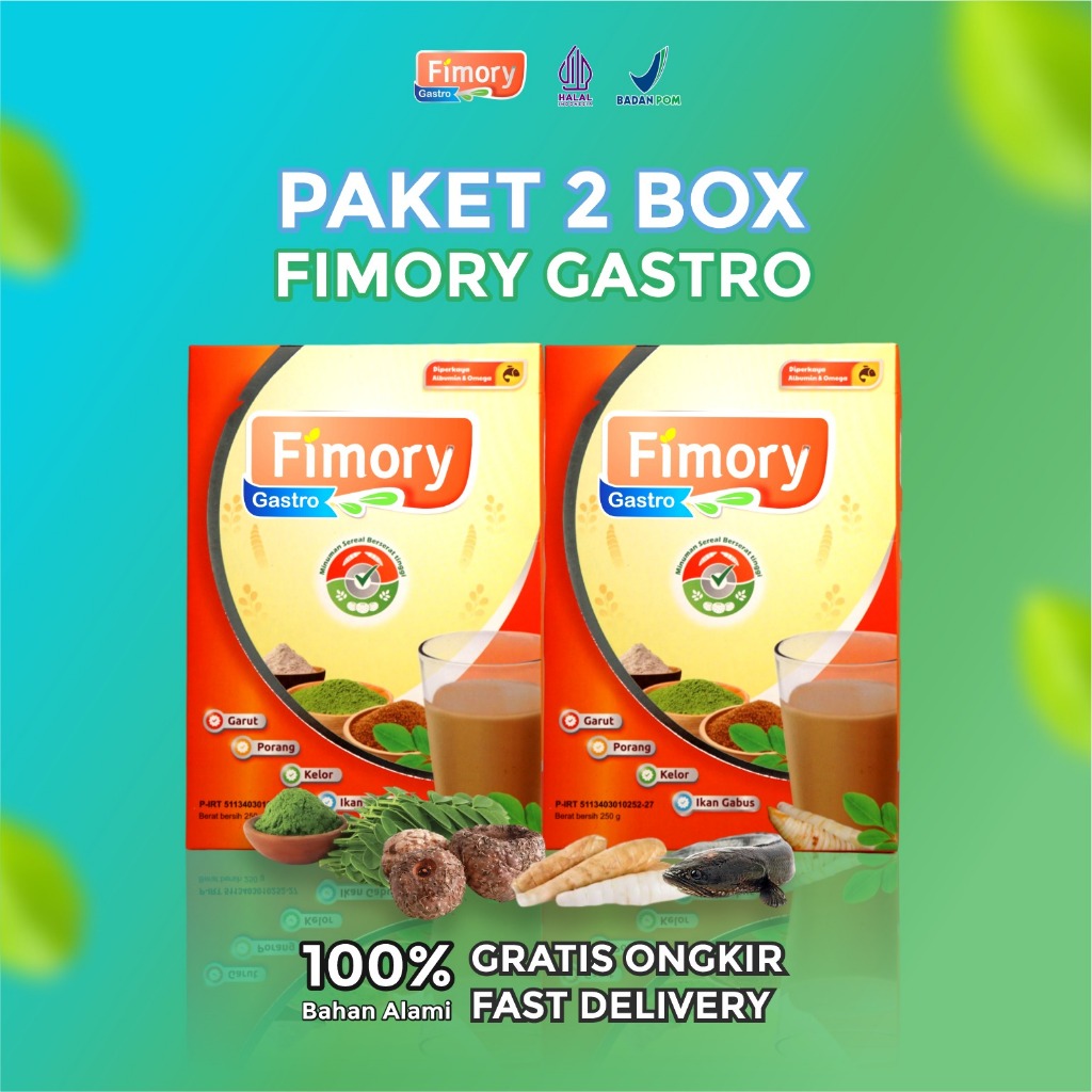 

Fimory Gastro Ampuh Atasi Asam Lambung Gerd Dan Tukak Lambung Minuman Nutrisekal Umbi Garut (2 Box)