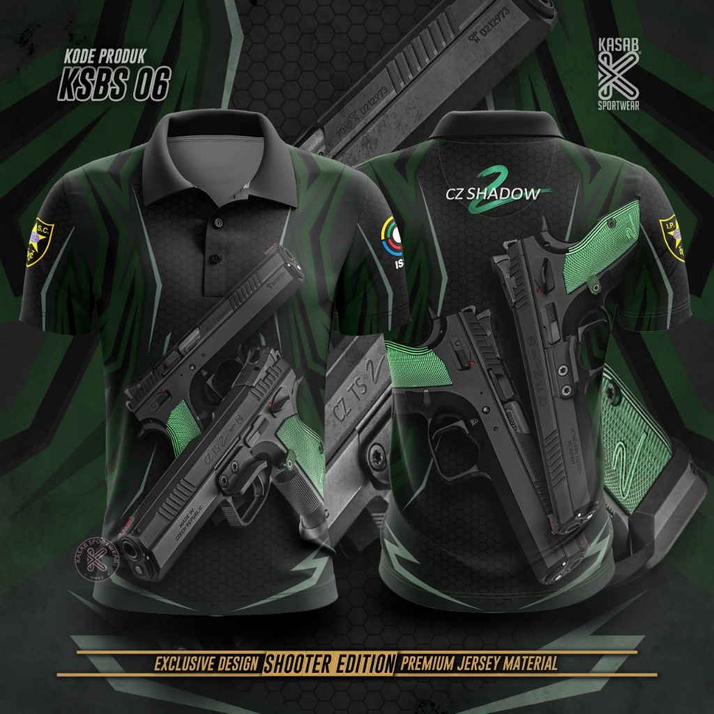 KAOS JERSEY SHOOTING CLUB CZ SHADOW FULL PRINTING SUBLIME | JERSEY PERBAKIN SHOOTING CLUB GRATIS TAM