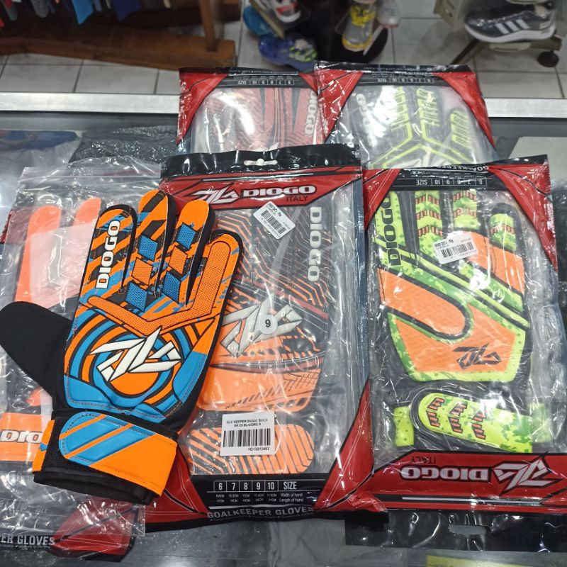 Sarung Tangan Kiper Dewasa DIOGO BOCA (100% ORIGINAL)