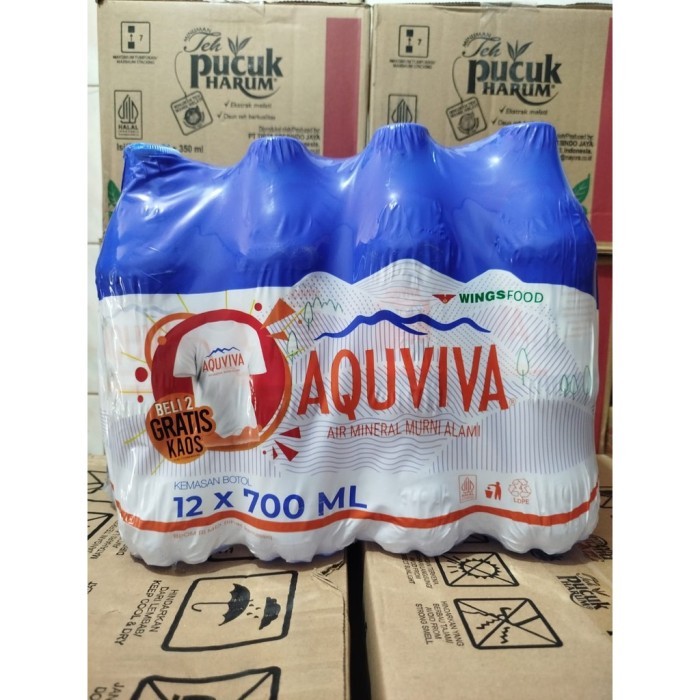 

Air Mineral Aquviva 700 mL dus isi 12 botol