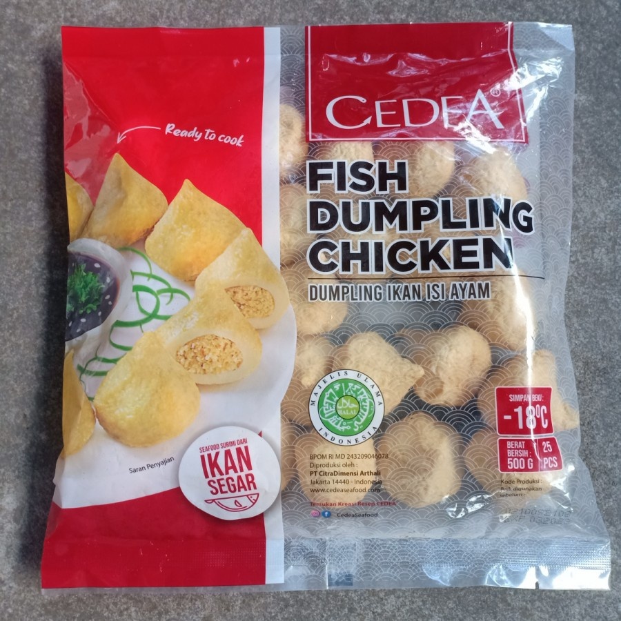 

CEDEA FISH DUMPLING CHICKEN DUMPLING IKAN ISI AYAM 500Gr