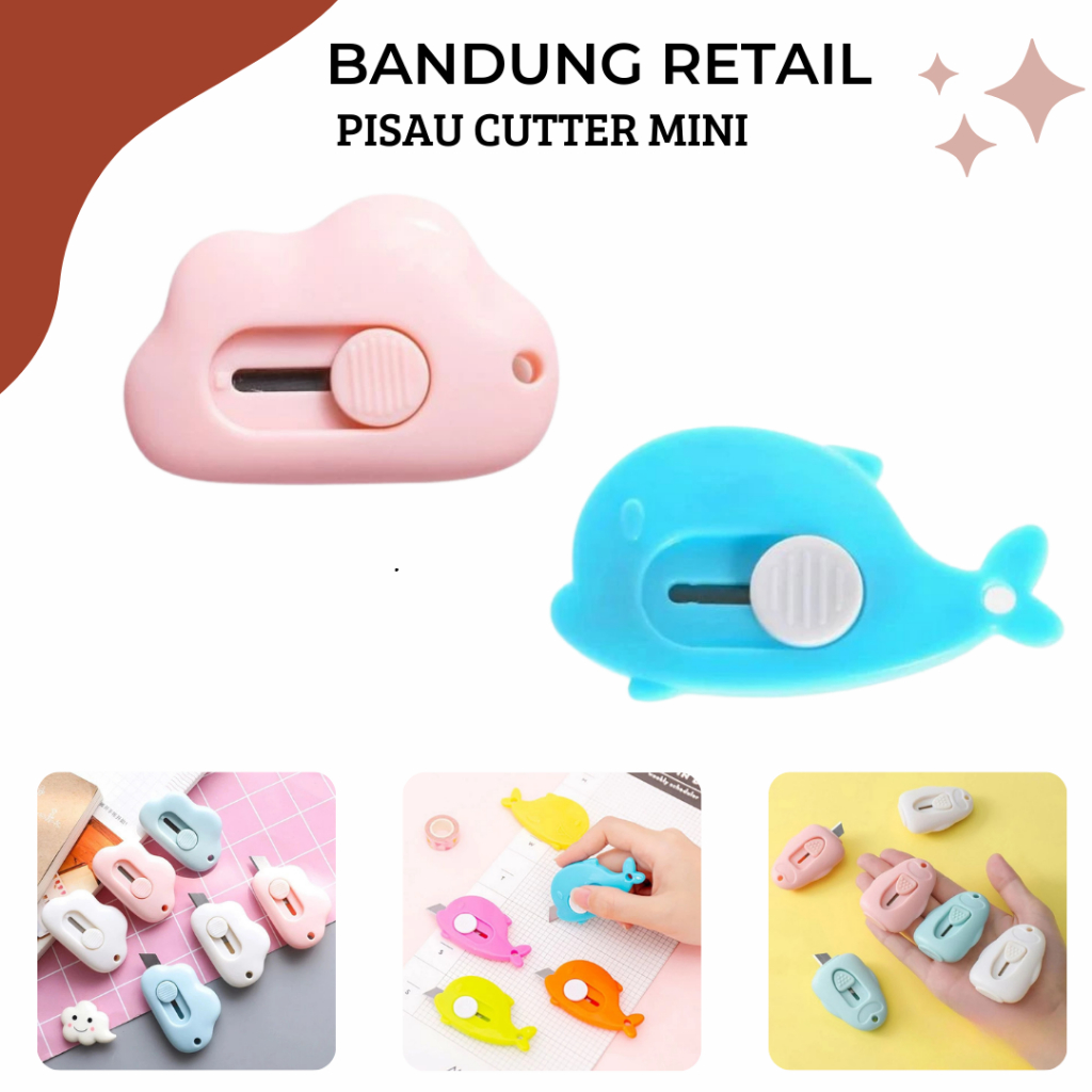 

Cutter Mini Travel Size Pisau Cutter Mini Alat Bantu Unboxing Paket Perlengkapan ATK Sekolah