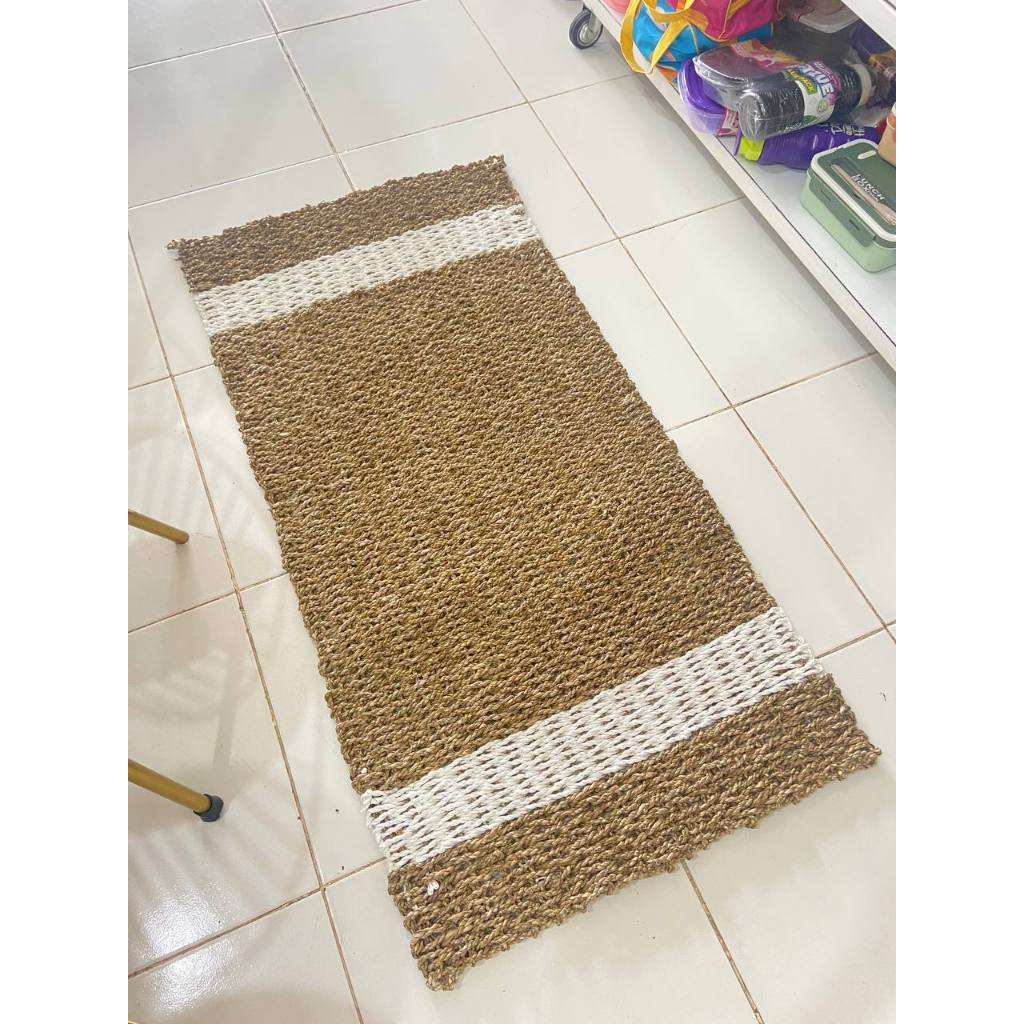 [HSHD] RUG SEAGRASS KOTAK 120x80cm / KARPET LANTAI ANYAMAN DEKORASI