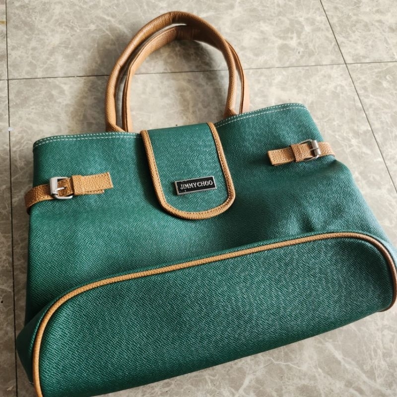 tas Hijau daun wanita preloved
