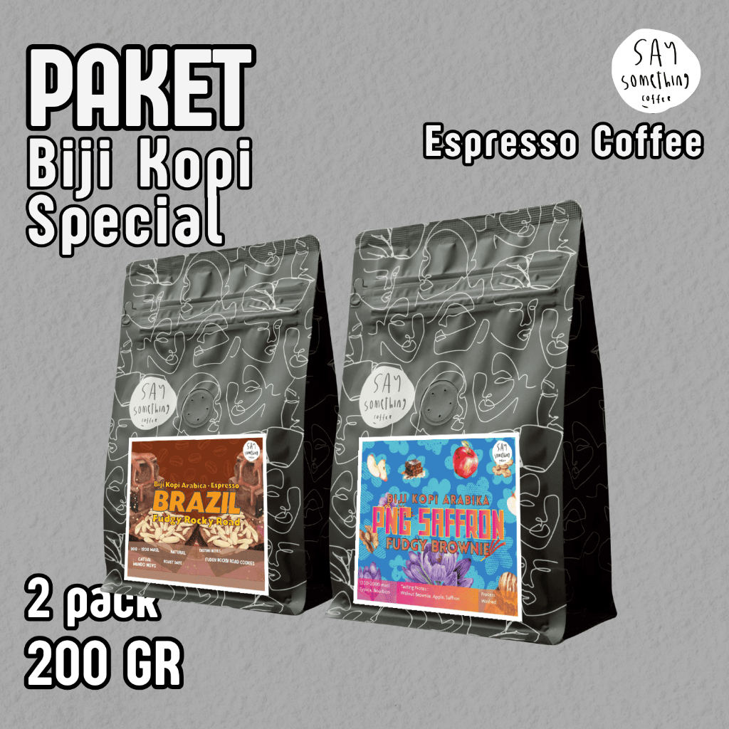 

Say Something Coffee Paket Biji Kopi Espresso Special 200 Gram