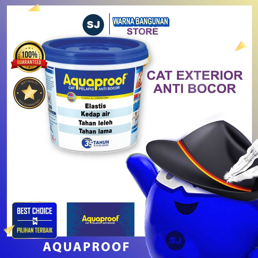 CAT ANTI BOCOR AQUAPROOF 4kg / WATERPROOF CAT PELAPIS ANTI BOCOR