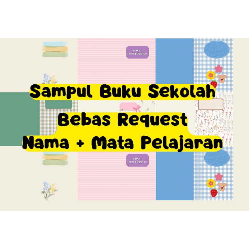 

SAMPUL BUKU TULIS ANAK | CUSTOM NAMA SAMPUL BUKU | SAMPUL BUKU SEKOLAH | PERLENGKAPAN SEKOLAH