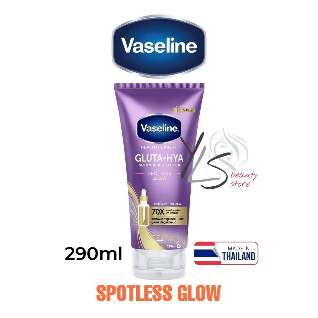 VASELINE GLUTA-HYA SPOTLESS GLOW 290ml - BODY LOTION VASELINE JUMBO ORIGINAL THAILAND