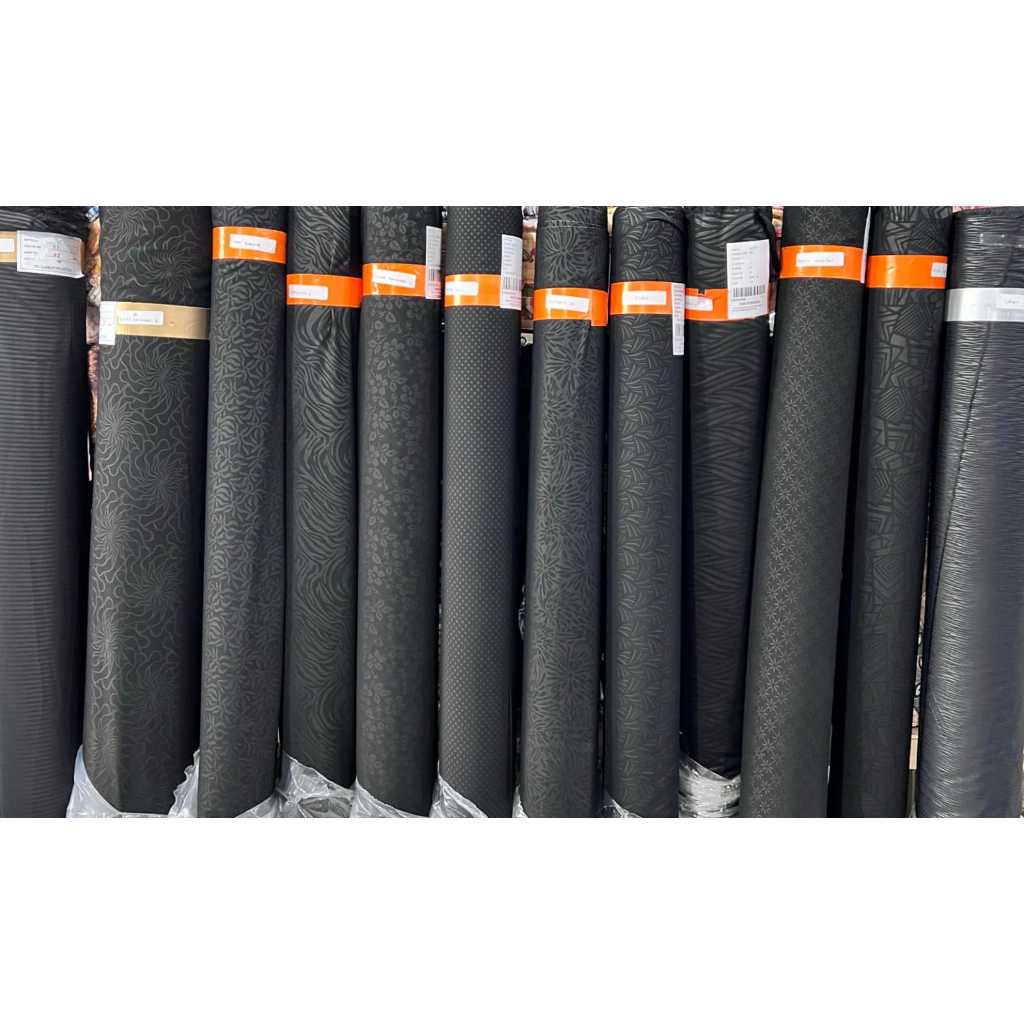Kain Jaguard Jetblack Emboss Bahan Premium Meteran