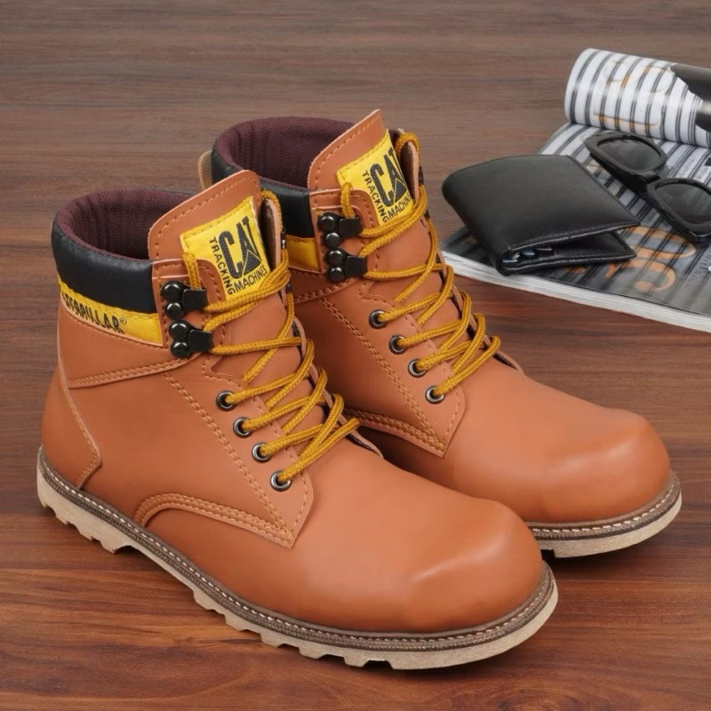Sepatu Safety Boots Pria Caterpillar - Septy CAT Safety Shoes Boot - Sepatu Gunung Septi Kerja