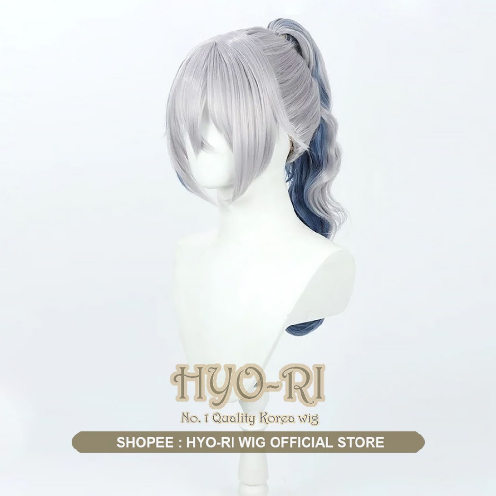 HYO-RI WIG : WIG SILVER WOLF WIG COSPLAY GAME HONKAI STAR RAIL