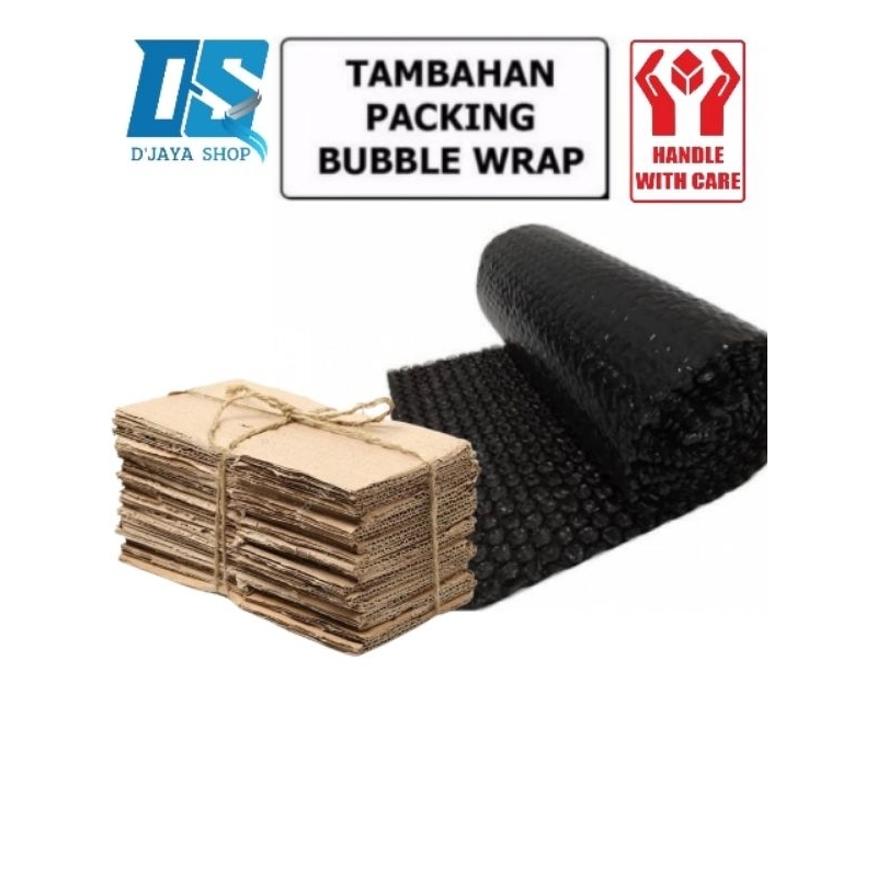 

EXTRA BUBBLE WRAP UNTUK TAMBAHAN PAKET ANDA LEBIH AMAN