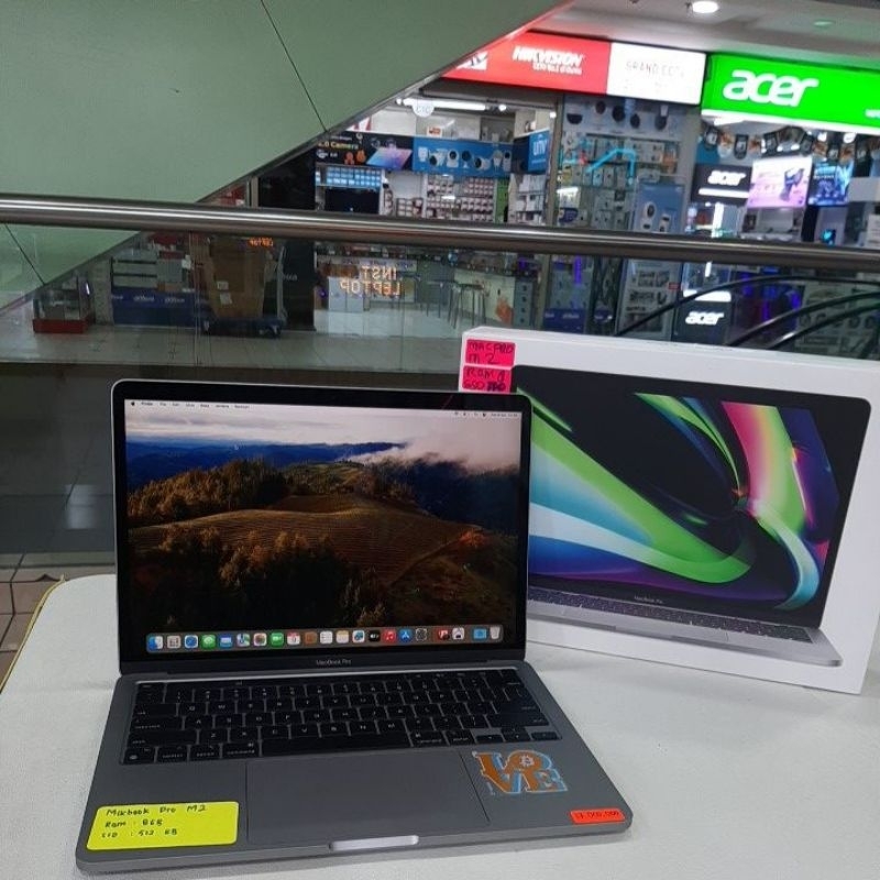 Laptop Macbook Pro M2 2022 A2338 ram 8gb ssd 512gb 589