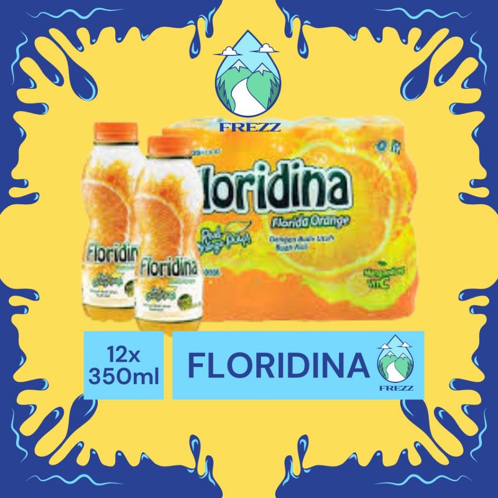 

(INSTANT / SAMEDAY) FLORIDINA ORANGE PACK ISI 12 BOTOL - READY TISUE LIVY, Air Minum Kemasan Botol Minuman