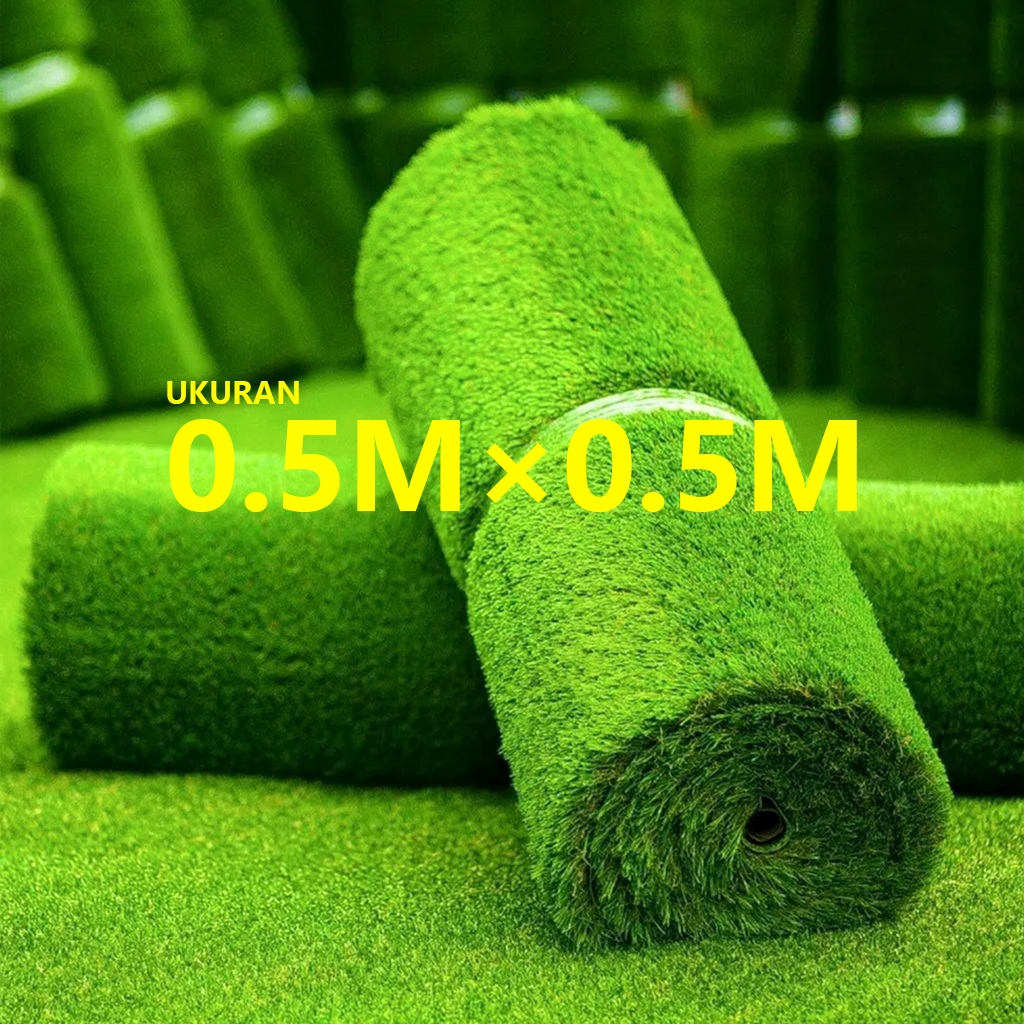 Karpet rumput sintetis setebal 3cm, karpet rumput padi, rumput sintetis serba hijau, rumput sintetis