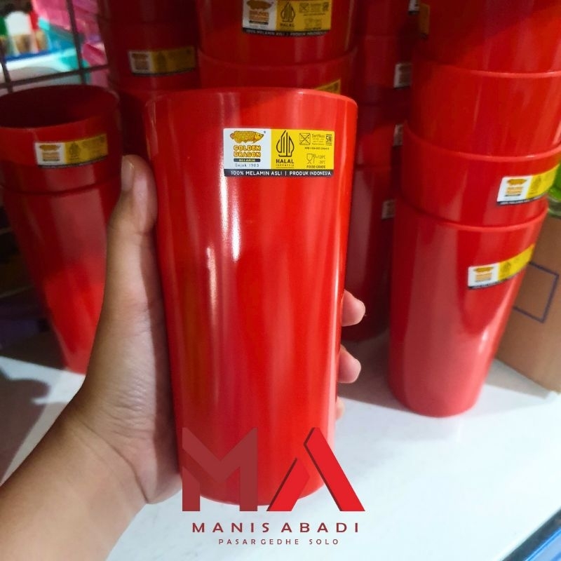 Gelas Melamin Jumbo | Gelas Melamin 480ml | Golden Dragon B0402 | Gelas Melamin Tebal Awet
