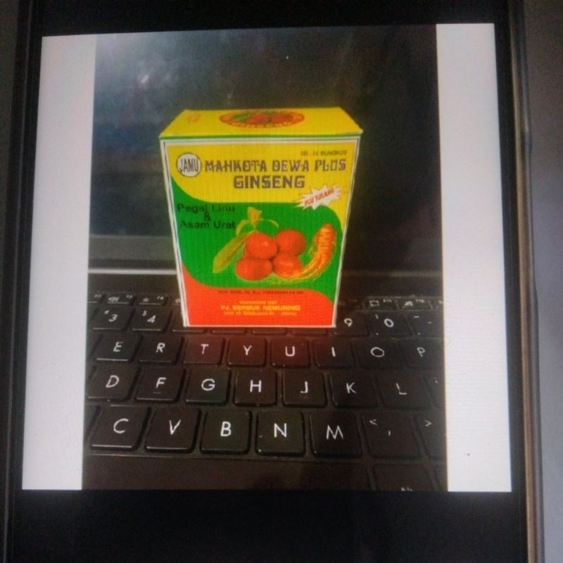 

serbuk mahkota dewa gingseng pluus isi 10