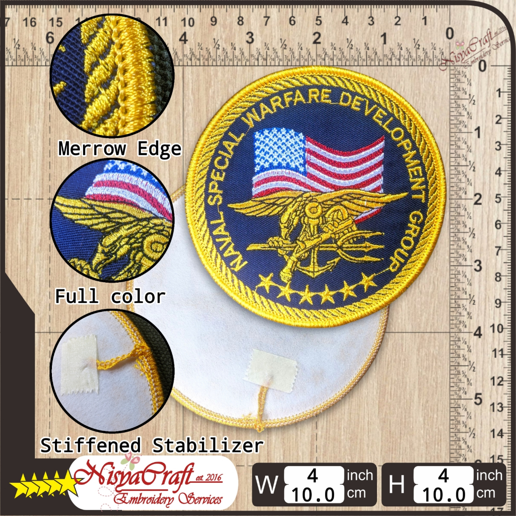 NCEP0102-0021 US NAVY NSWDG DEVGRU TEAM 6 | NAVY SEALS TEAM | Badge  Patch Bordir
