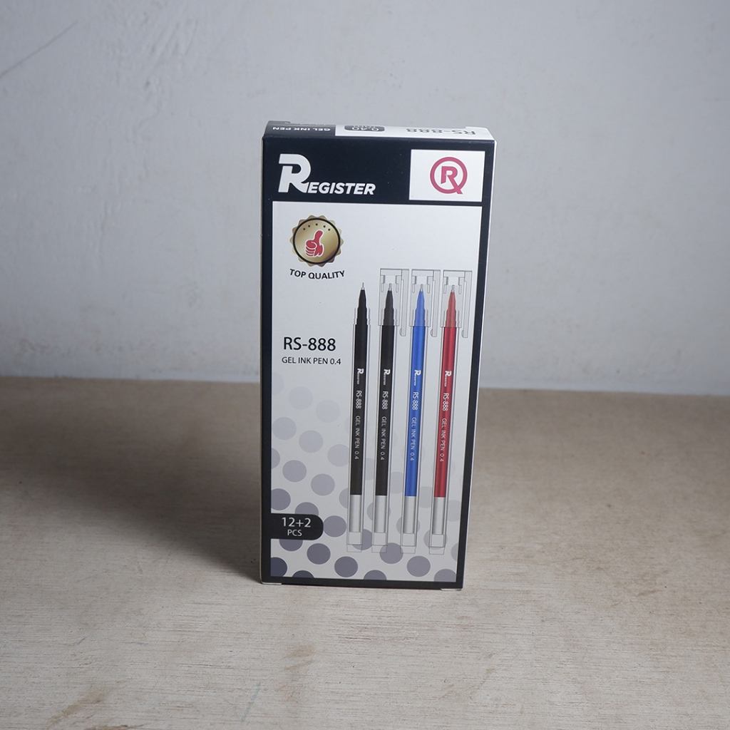 

Nerrd Pulpen Register Gel Ink Pen Murah 0.4mm RS-888