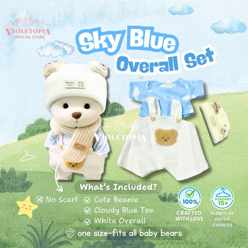 [BUNDLE] BEARTOPIA - Boneka Beruang Lembut Premium Soft Teddy Bear Sendi Fleksibel Lucu Blush Kostum