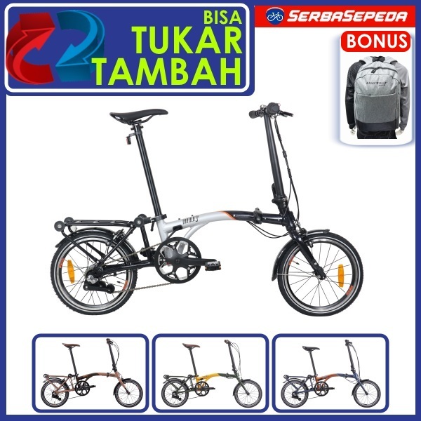 Sepeda Lipat - Sepeda United Trifold 3S 16