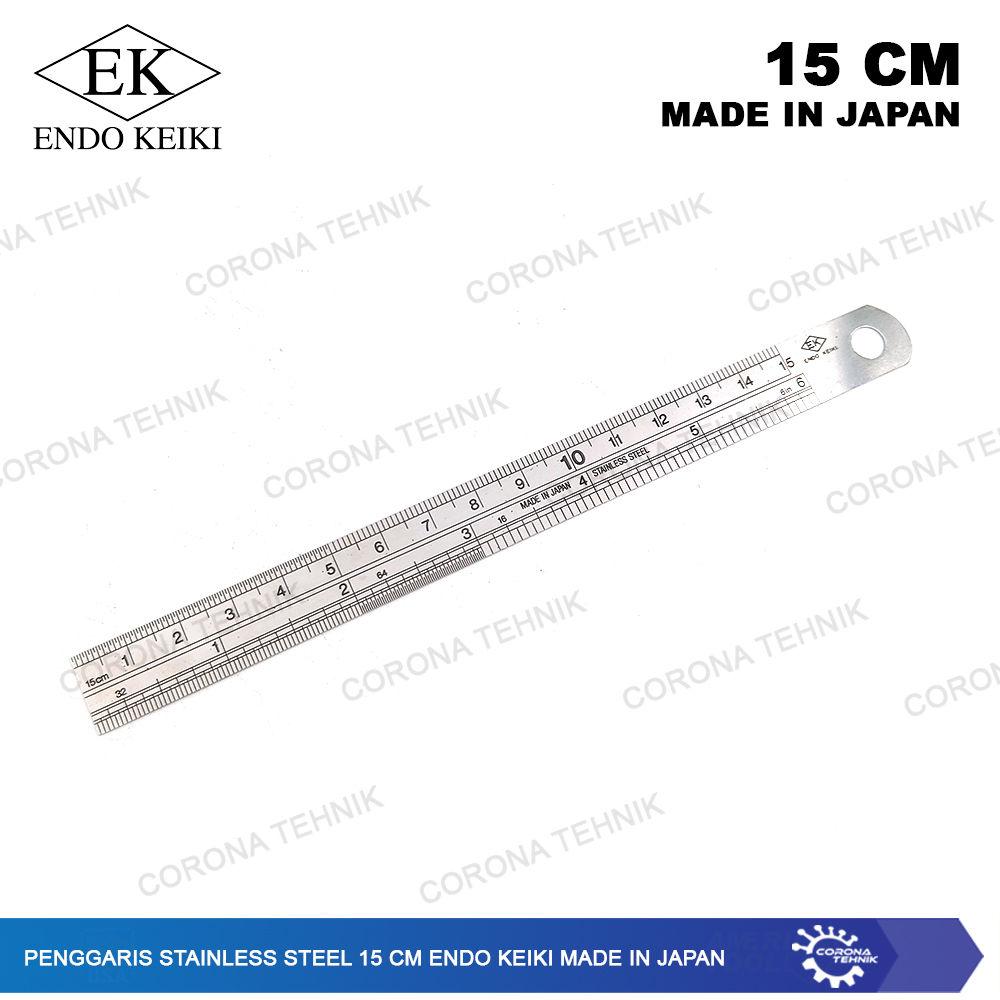 

Made In Japan Penggaris Stainless Steel 15 cm Endo Keiki