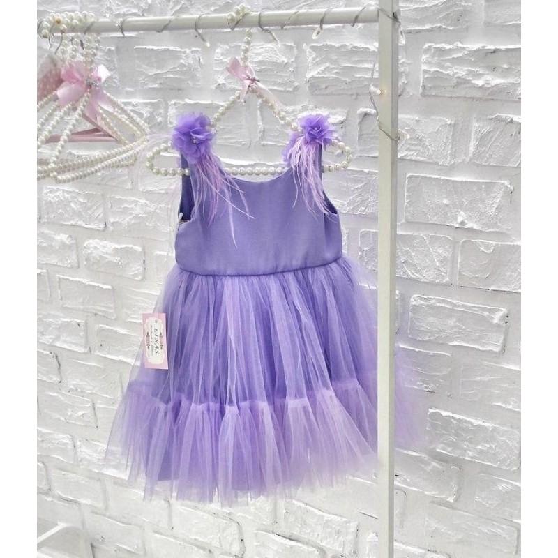 Gaun Anak Ungu Rawis Manja