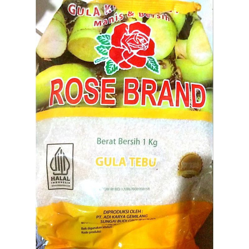 

GULA - GULA ROSE BRAND KUNING KEMASAN 1KG/GULA TIMBANGAN 1KG