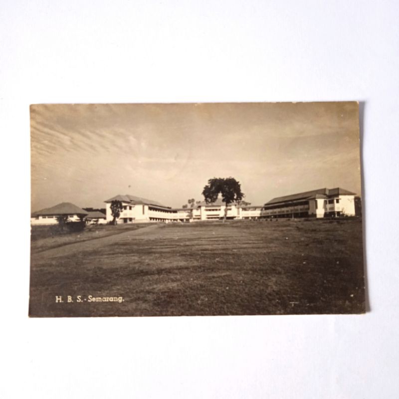 

Antik Kartu Pos Lama Gedung Sekolah HBS - Semarang Terpakai Asli 1950s