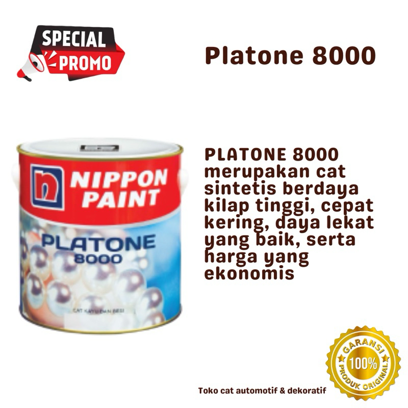 (FREE ONGKIR) PLATONE 8000 CAT MINYAK CAT KAPAL NIPPON PAINT