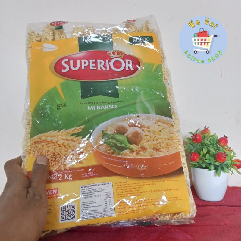 

mie telur mie baso 1 kg - mie telur superior - bahan makanan
