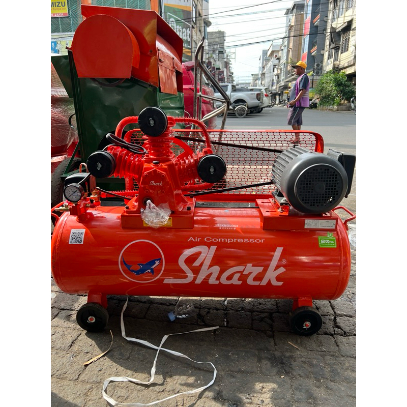 SHARK 2 HP Kompresor Angin + Dinamo Fetch Full Tembaga Electro Motor Air Compressor ORIGINAL TERBAIK
