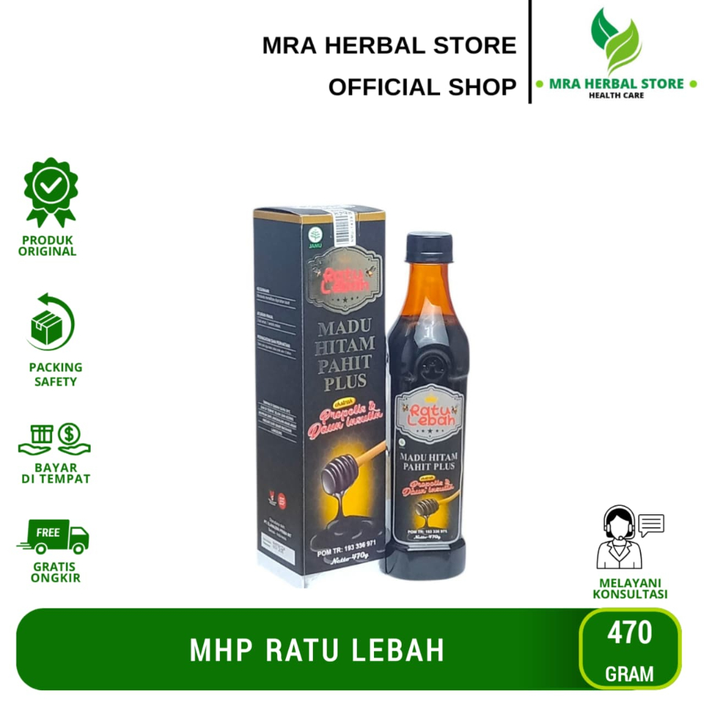 Madu Hitam Pahit Ratu Lebah Formula Baru | Madu Pahit plus Propolis | Madu Hitam Pahit Ratu Lebah