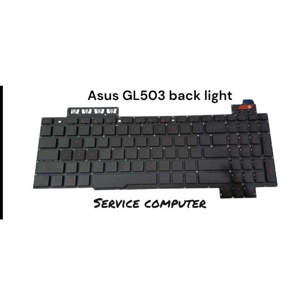 Keyboard Laptop Asus Rog Strix gl503 gl503g gl503ge gl503v gl503vd 16 Pin Red Backlight