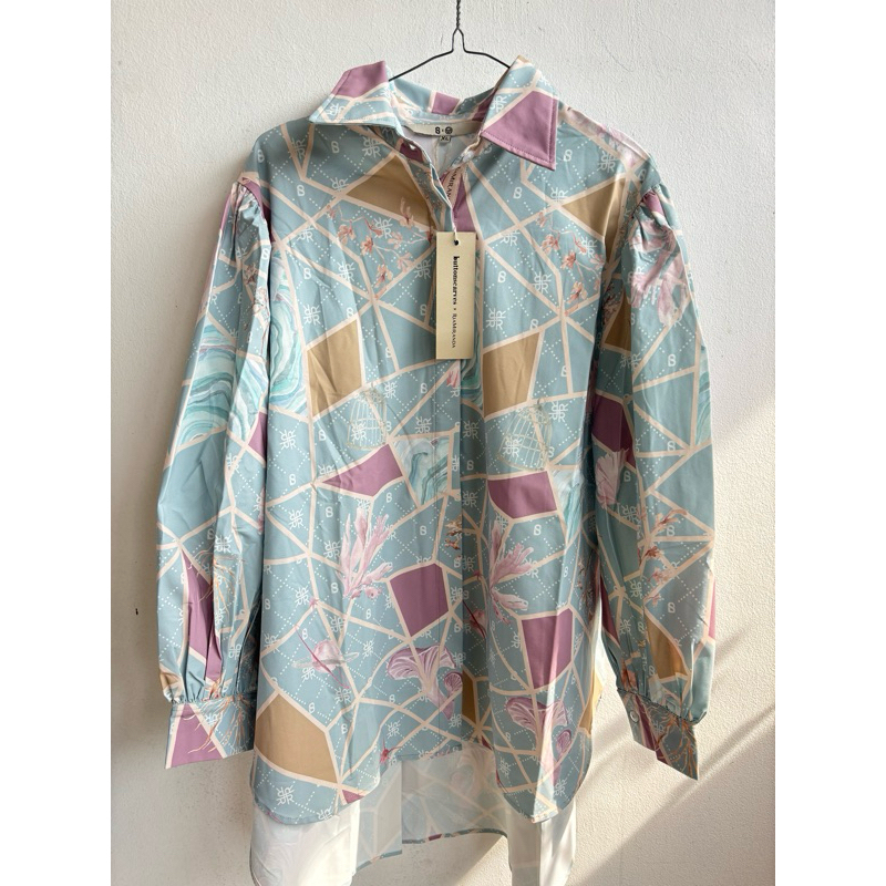 New  Astera Top Jade Buttonscarves X Riamiranda