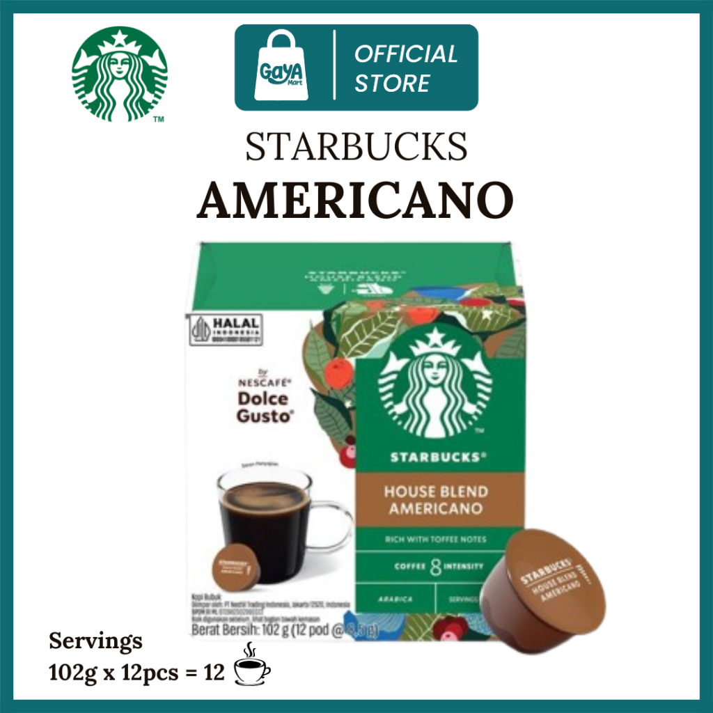 

Starbucks Americano House Blend by Nescafe Dolce Gusto Original Nestle