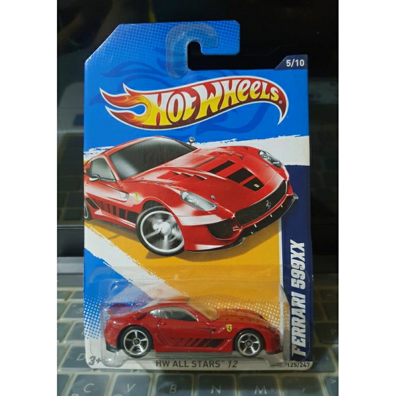 EXLUSIVE HOT WHEELS FERRARI 599XX RED HW ALL STARS