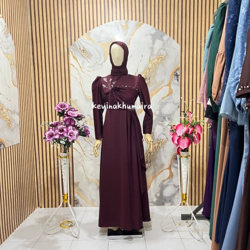 nadya dress baju kurung model melayu one set gaun terbaru