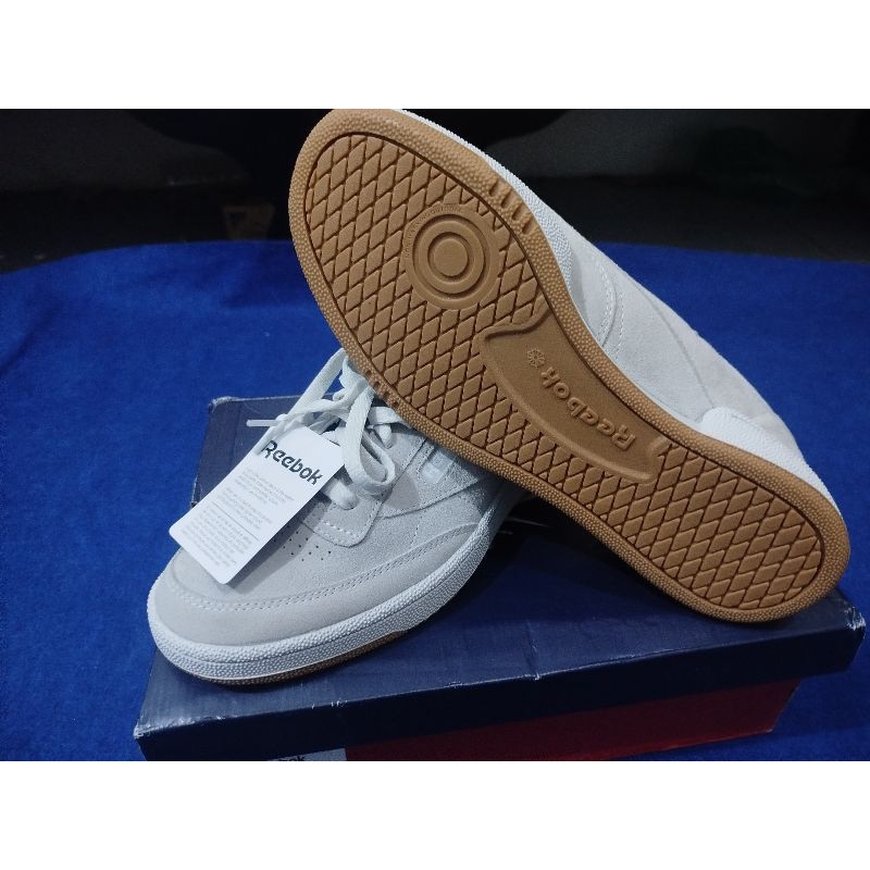 Reebok C Club 85 PureGrey suede 100% Original BNIB (uk 43) (HARGA BISA NEGO)