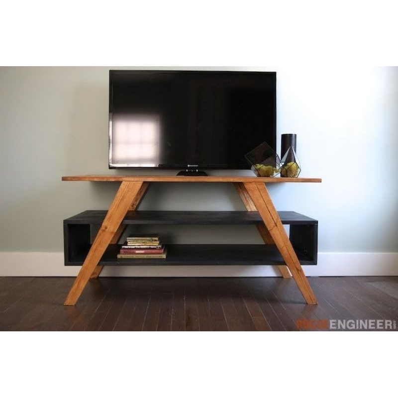 wuudstok meja tv tinggi 60cm | meja konsol | rak tv kayu solid